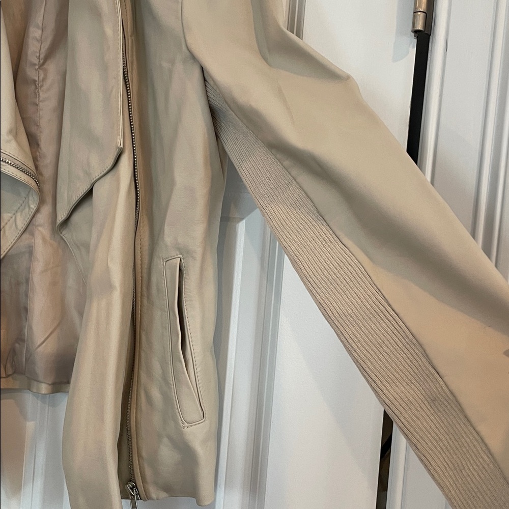 Bb Dakota Beige Draped Jacket - image 3